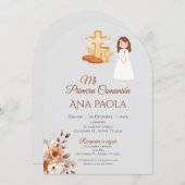 Einladung der Girl First Communitation in Spanisch (Vorne/Hinten)