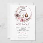 Einladung der Girl First Communitation in Spanisch (Vorderseite)