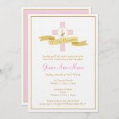 Einladung der Girl First Communitation - Rosa (Vorne/Hinten)