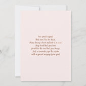 Einladung der Girl Stork (Rückseite)