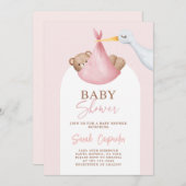 Einladung der Girl Stork (Vorne/Hinten)