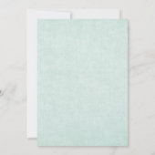 Einladung der Girl Woodland Forest Animal Baby Sho (Rückseite)