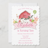 Einladung der Girls Farm zum Geburtstag (Vorderseite)