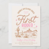 Einladung der Girl's First Rodeo zum Geburtstag (Vorderseite)