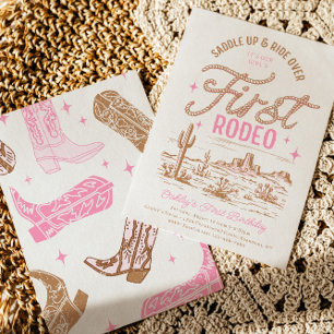 Einladung der Girl's First Rodeo zum Geburtstag