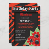 Einladung der Girls Night Birthday Party (Vorne/Hinten)