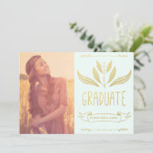 EINLADUNG DER GOLD GRADUATION PARTY 2014 (Stehend Vorderseite)