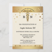Einladung der Gold Nursing School Abschluss (Vorderseite)