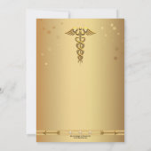 Einladung der Gold Nursing School Abschluss (Rückseite)