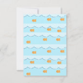 Einladung der Goldfish Geburtstagspartei (Rückseite)