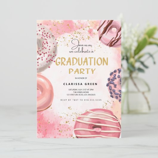 Einladung der GRADUATION-Partei (Stehend Vorderseite)