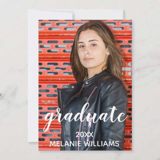 Einladung der Graduationspartei zur Anpassung (Vorderseite)