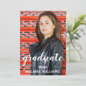 Einladung der Graduationspartei zur Anpassung (Stehend Vorderseite)