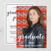 Einladung der Graduationspartei zur Anpassung (Vorne/Hinten)