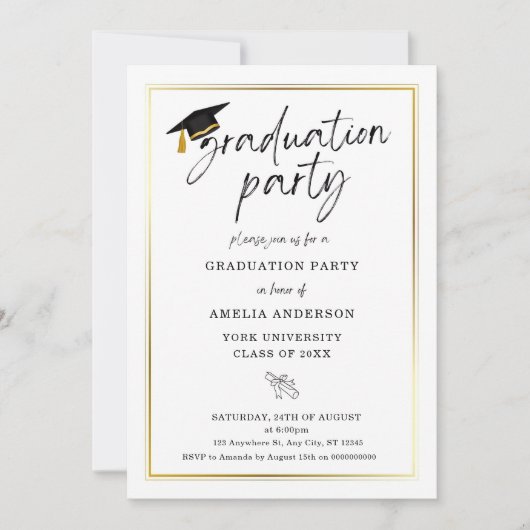 Einladung der Graduiertengruppe, Einladung des Abs (Vorderseite)