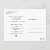 Einladung der Graduiertengruppe Foto Postkarte (Rückseite)