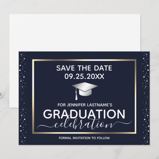 Einladung der Graduiertengruppe Save the Date (Vorne/Hinten)