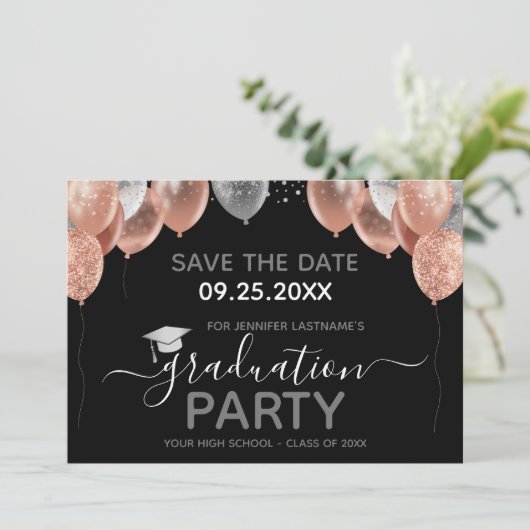 Einladung der Graduiertengruppe Save the Date (Stehend Vorderseite)