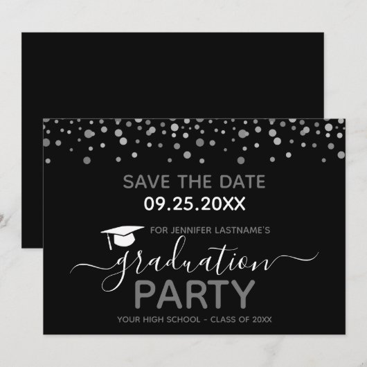 Einladung der Graduiertengruppe Save the Date (Vorne/Hinten)