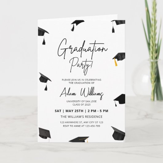 Einladung der Graduiertengruppe, Uni-Abschluß (Vorderseite)