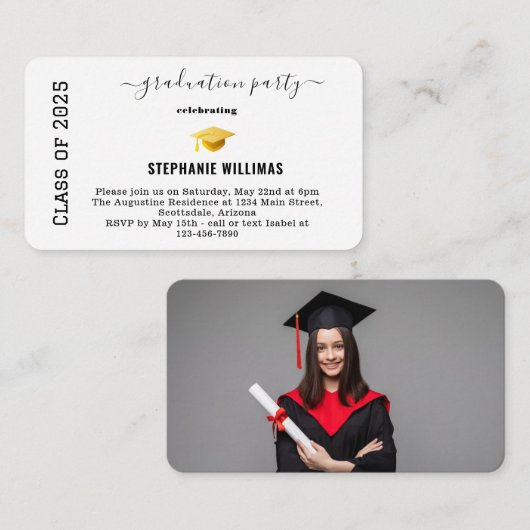 Einladung der Graduierungsgruppe (Vorne/Hinten)