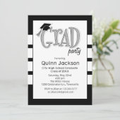 Einladung der Graduierungspartei Black (Stehend Vorderseite)