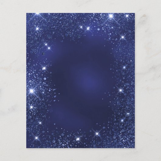 Einladung der Graduierungspartei "blue budget" Flyer (Hinten)