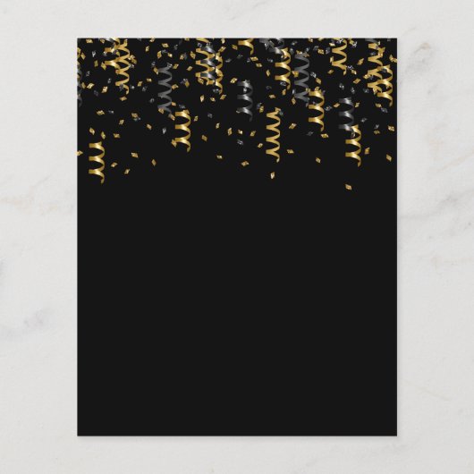 Einladung der Graduierungspartei zur Einladung zum (Rückseite)