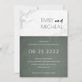 EINLADUNG DER GRAY MARBLE ENGAGEMENT PARTEI URBAN (Vorderseite)