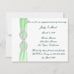 Einladung der Green Diamond Infinity Engagement Pa