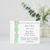 Einladung der Green Diamond Infinity Engagement Pa (Stehend Vorderseite)