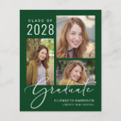 Einladung der Green Graduation Party des Fotos Bud (Vorderseite)