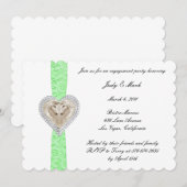 Einladung der Green Lace Engagement Party von Unic (Vorne/Hinten)