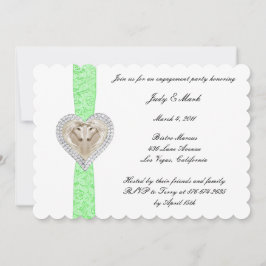 Einladung der Green Lace Engagement Party von Unic