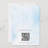 Einladung der griechischen Hochzeit in Urlaubsort  (Rückseite)