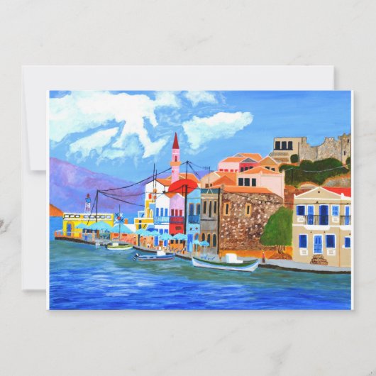 Einladung der griechischen Küste (Vorderseite)