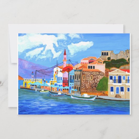 Einladung der griechischen Küste (Rückseite)