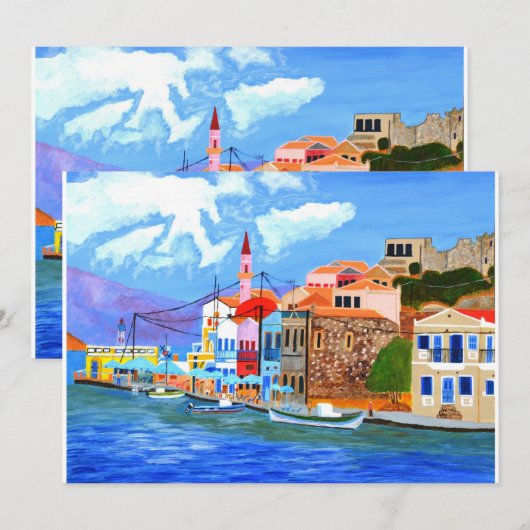 Einladung der griechischen Küste (Vorne/Hinten)