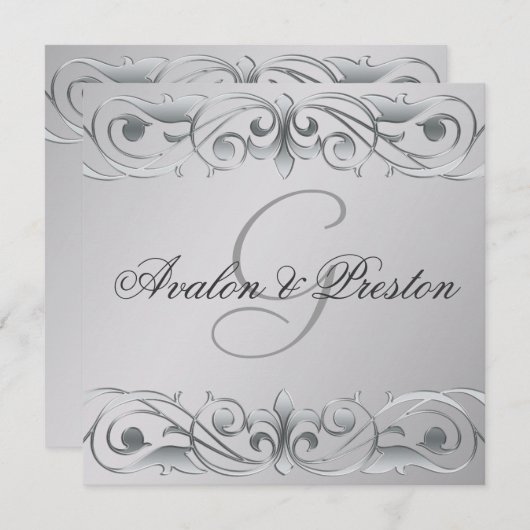 Einladung der Großherzogin Silver Metal Scroll (Vorne/Hinten)