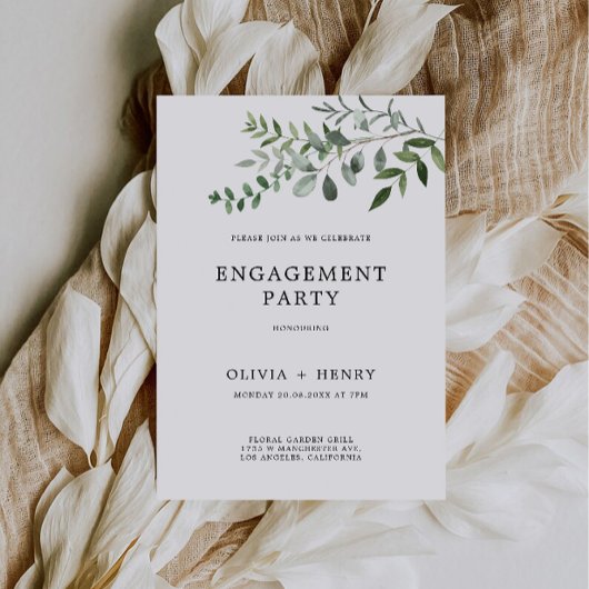 Einladung der Grüne-Hochzeitspartei