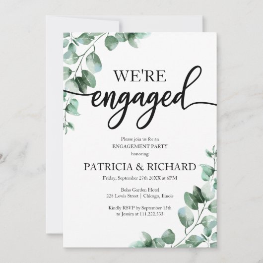 Einladung der Grünen-Gruppe (Vorderseite)