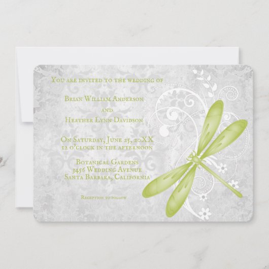 Einladung der grünen Libelle (Vorderseite)