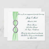 Einladung der Grünen Unendlichkeit-Hochzeitspartei (Vorne/Hinten)