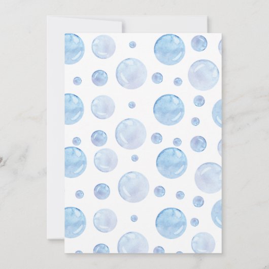 Einladung der Gummi Duck 1. Geburtstag (Rückseite)