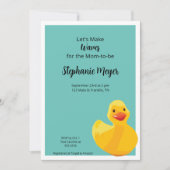 Einladung der Gummi Duck Babydusche (Vorderseite)