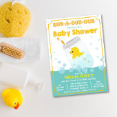 Einladung der Gummi Duck Babydusche