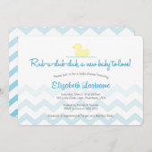 Einladung der Gummi Duckie Baby Dusche (Vorne/Hinten)