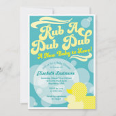 Einladung der Gummi Duckie Baby Dusche (Vorderseite)