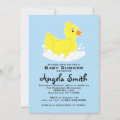 Einladung der Gummi Ducky Baby Duwer (Vorderseite)