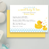 Einladung der Gummi Ducky Baby Duwer | Blaue Badew